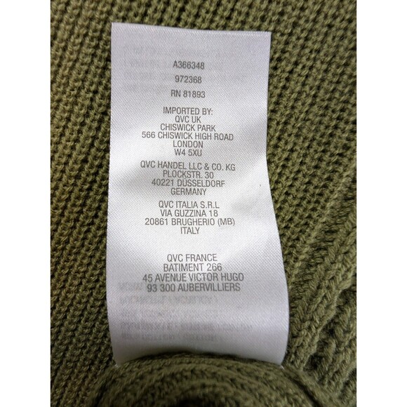 Isaac Mizrahi Open Front Cardigan with Stitch Detail Green 3XL - Picture 8 of 10